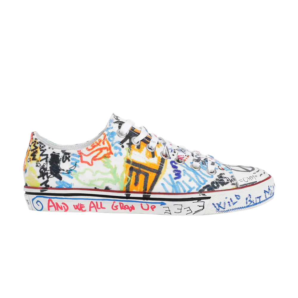 

Низкие кроссовки Vetements Canvas Low-Top, мультиколор