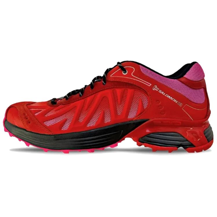 

SALOMON Кроссовки для бега Aries x XT WHISPER Unisex красные розовые с амортизацией, устойчивостью к истиранию, полным покрытием и поддержкой
