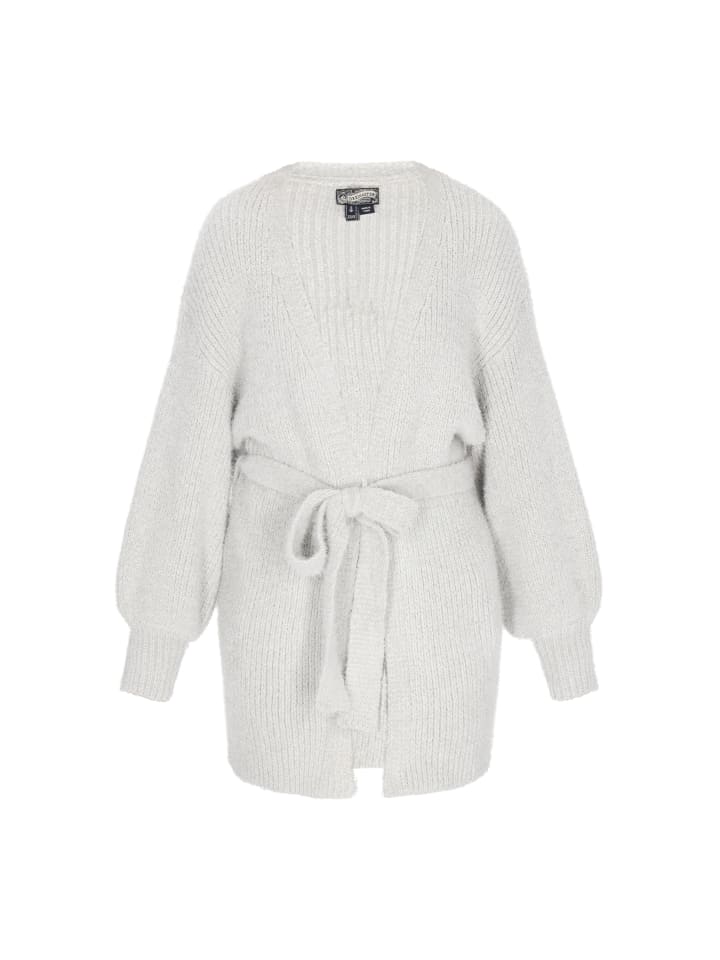 

Женский кардиган серого меланжа DreiMaster Vintage