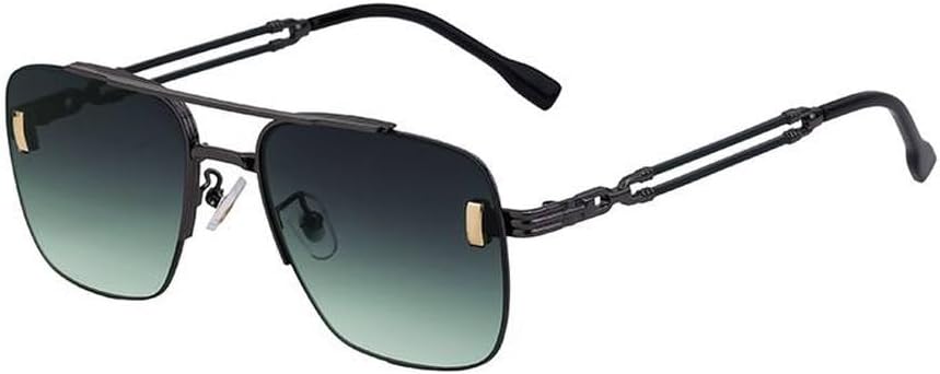 

Большие солнцезащитные очки для мужчин, крупная оправа, роскошные классические очки в металлической оправе, солнцезащитные очки для вождения, ретро-очки LVTFCO, C6gungraygreen