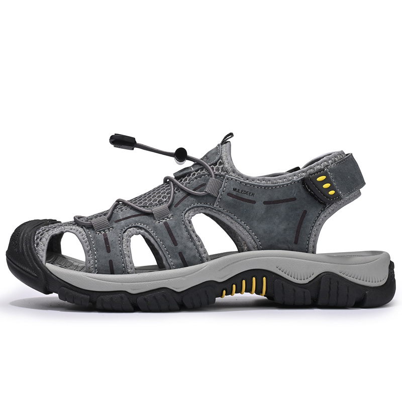 

Black-tailed deer Сандалии Black Tailed Deer Muledeer для мужчин на пляж серые, цвет Gray