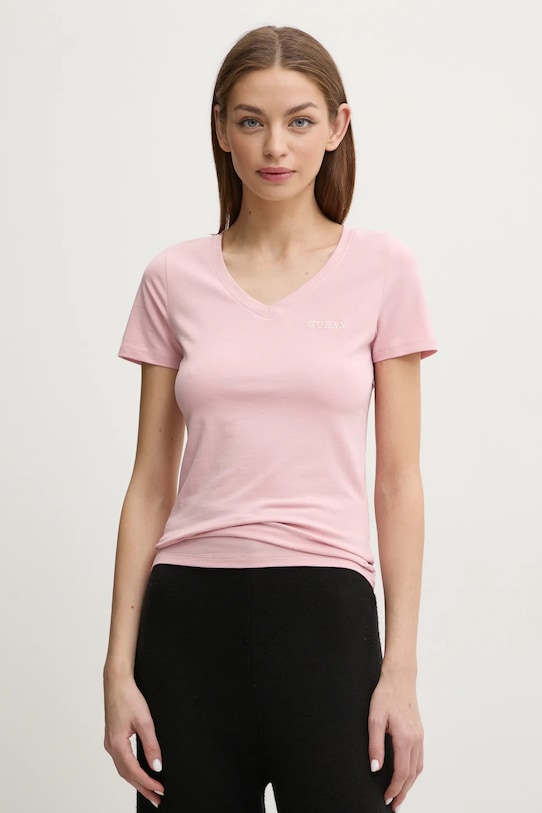 

Футболка New Carrie Guess, розовый