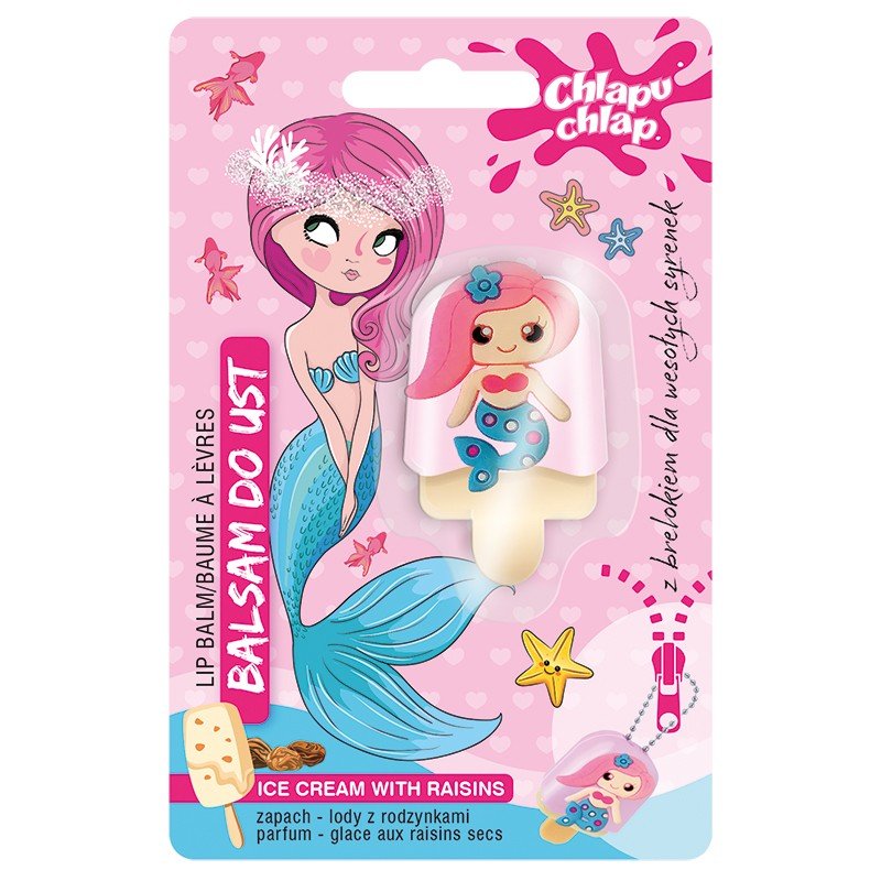 

Блеск для губ Chlapu Chlap Mermaid - Мороженое с изюмом 1 шт