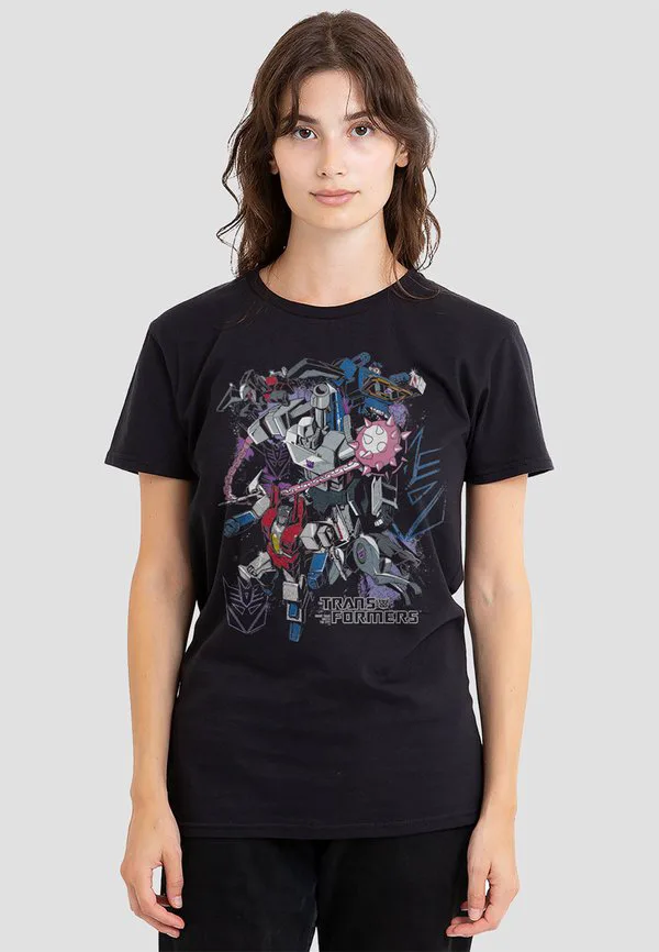 

Футболка с принтом «трансформеры: поколения десептиконов: мир через тиранию и атаку». Hasbro, Black, Черный, Футболка с принтом «трансформеры: поколения десептиконов: мир через тиранию и атаку». Hasbro, Black