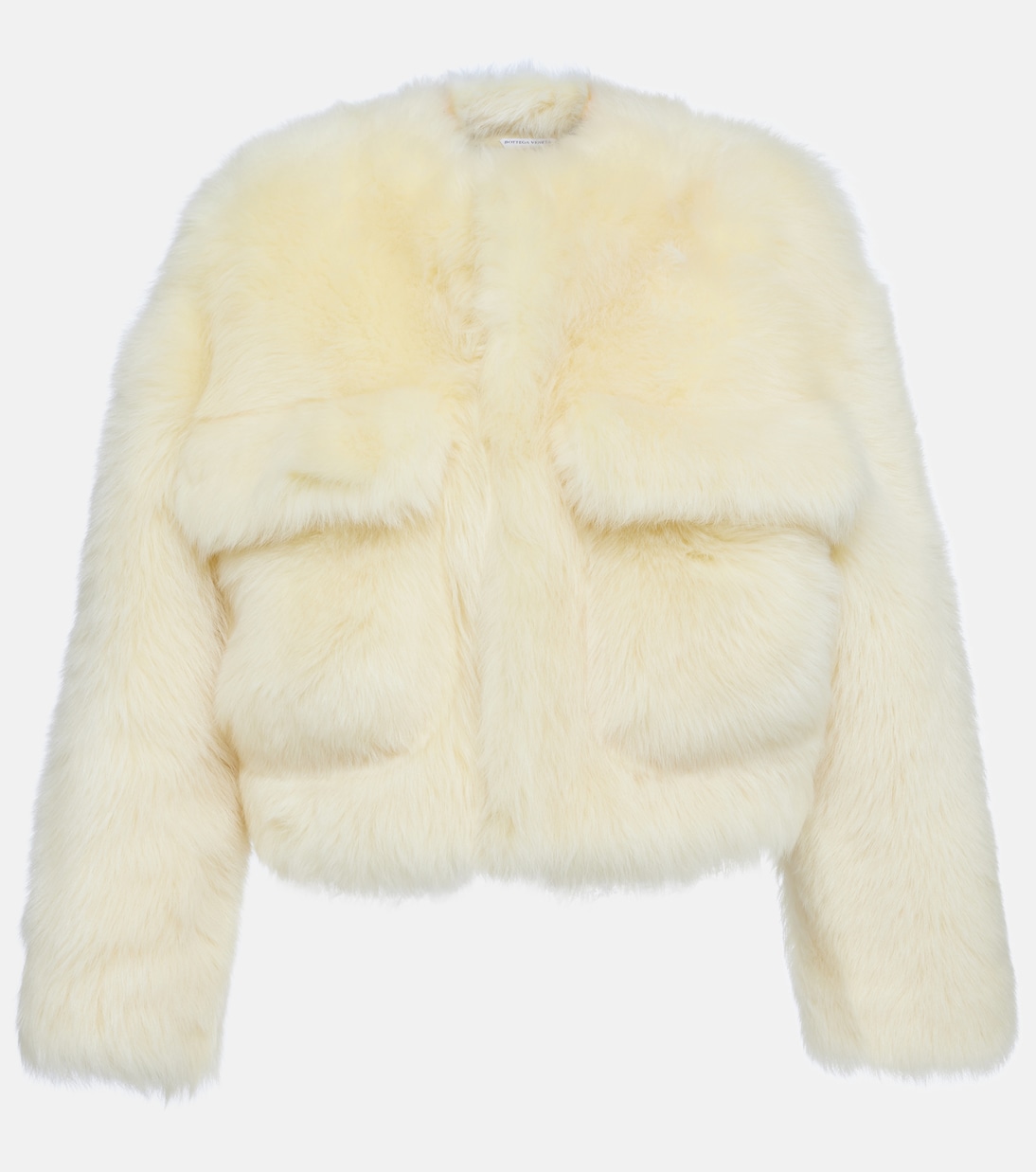 

Укороченная куртка из овчины Bottega Veneta, Pale Yellow