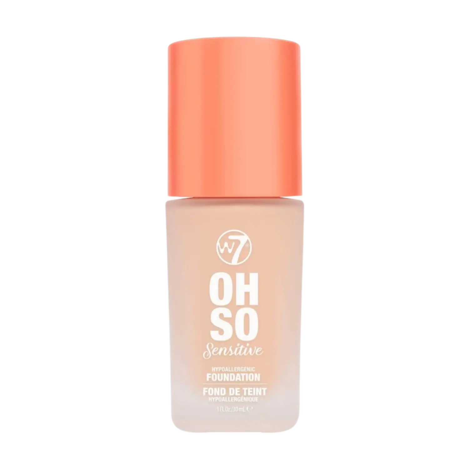 

Гипоаллергенный тональный крем для лица песочно-бежевого цвета W7 Oh So Sensitive, 30 мл