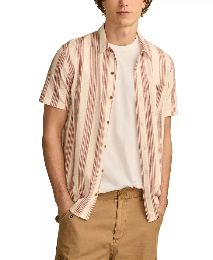 

Мужская льняная рубашка с коротким рукавом Ombre Stripe Lucky Brand, мультиколор