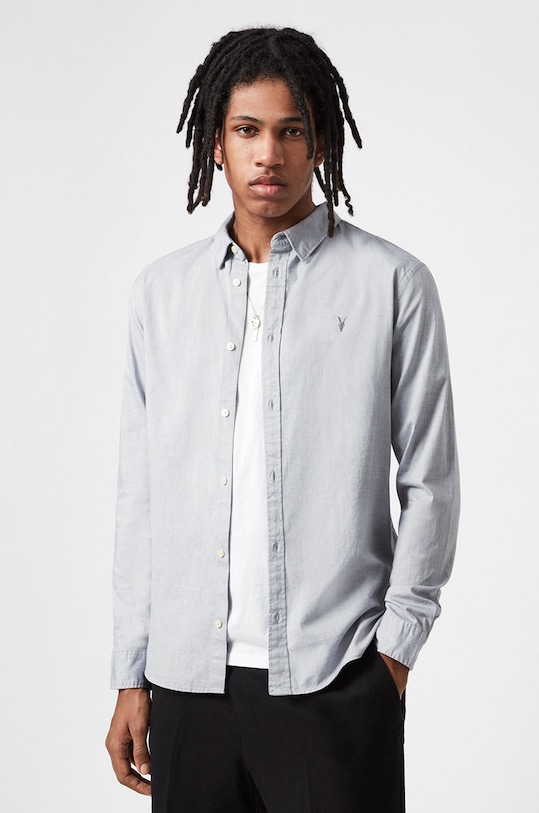 

Рубашка HAWTHORNE LS SHIRT Allsaints, серый