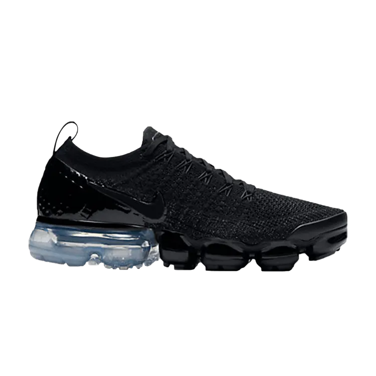 Кроссовки Nike Wmns Air VaporMax Flyknit 2 'Black Patent', черный