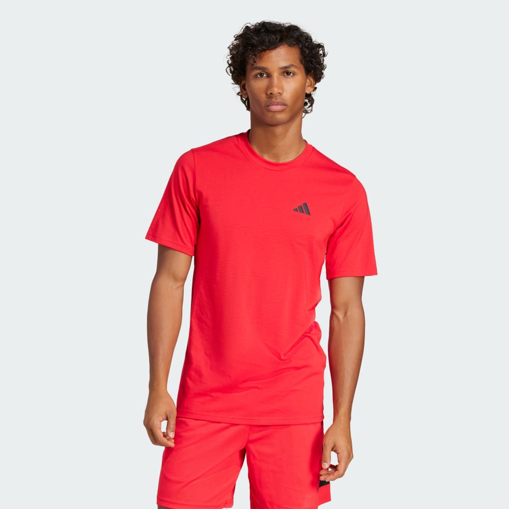 

Спортивная футболка Adidas Train Essentials Feelready Training Tee, цвет Pure Ruby/Black