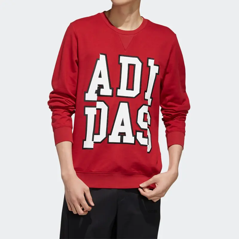 Свитшот мужской красный Adidas Neo — фото 4