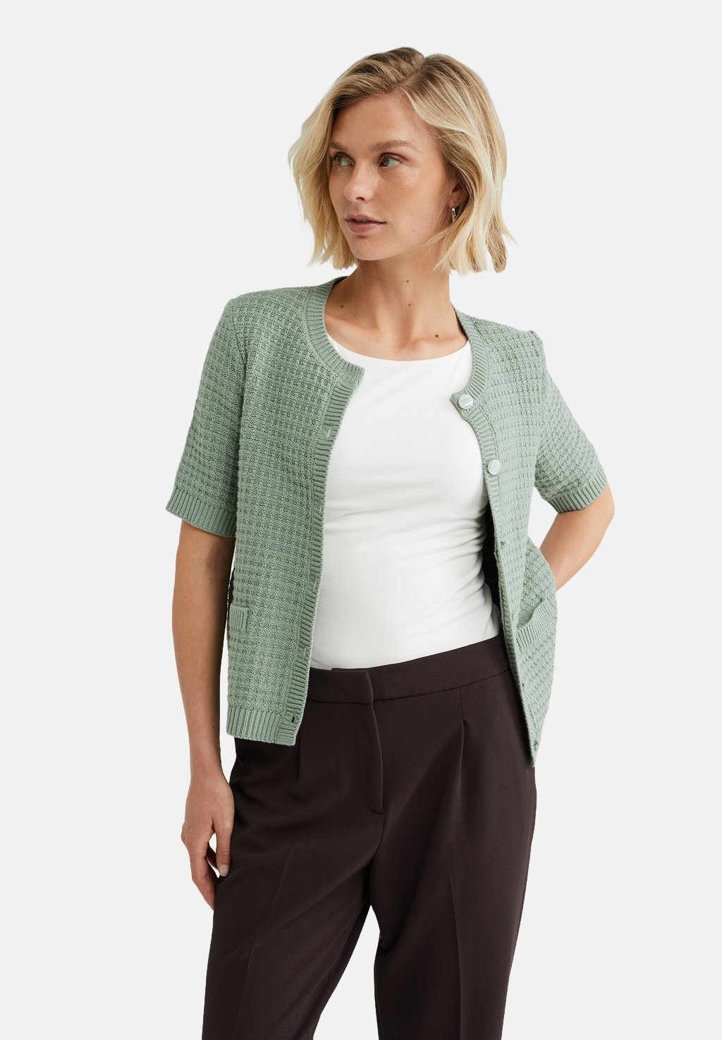 

Кардиган WE Fashion, светло-зеленый