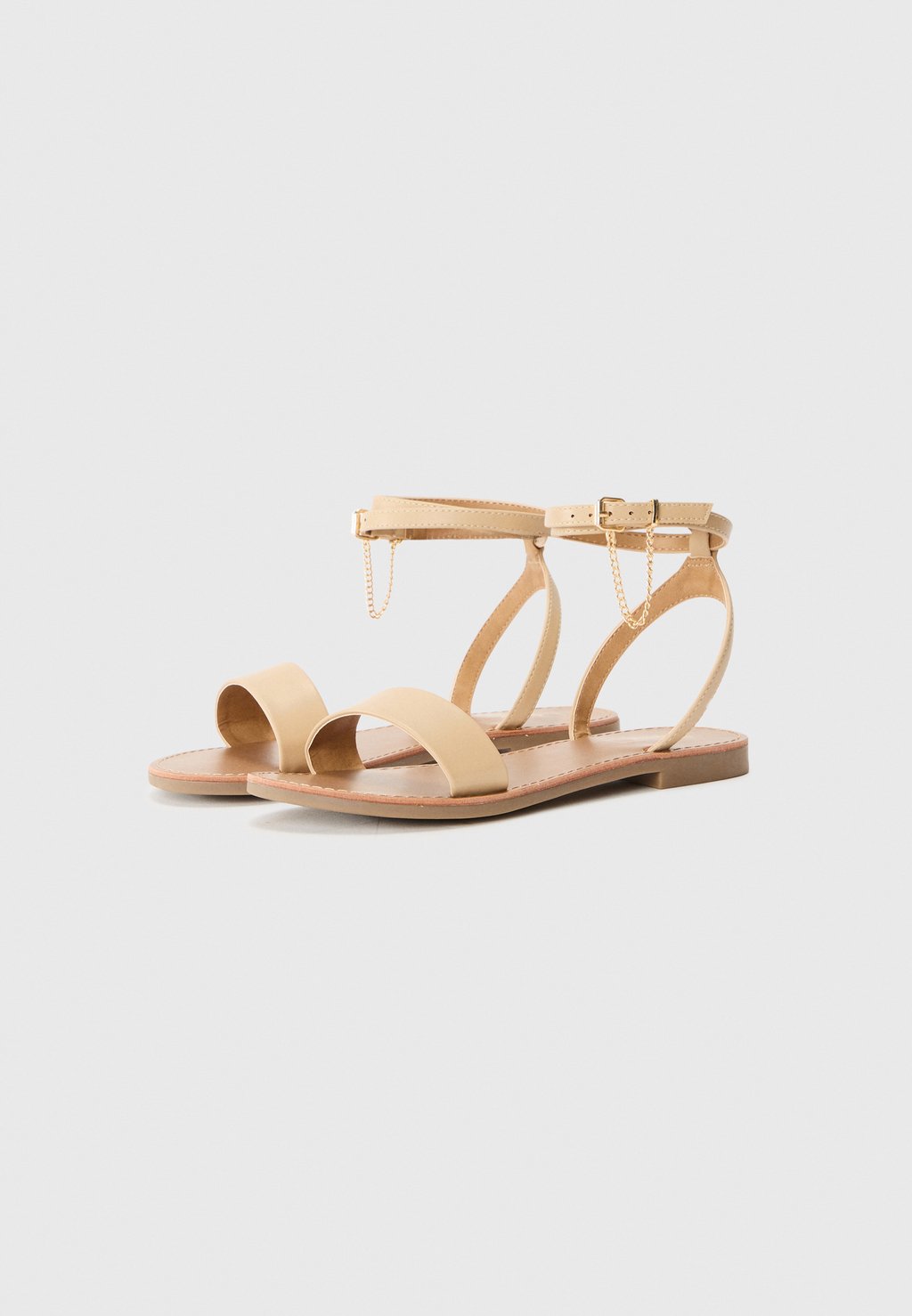 Сандалии с манжетой на щиколотке ONLMELLY CHAIN ONLY SHOES, бежевый — фото 2