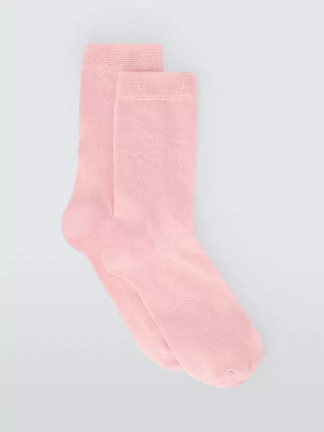 

Носки John Lewis Merino Wool Rich Ankle, цвет dusty/rose