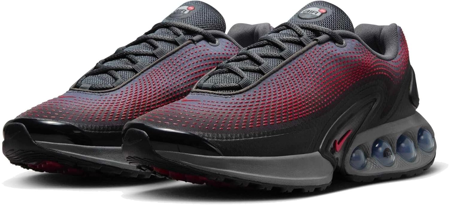 Мужские кроссовки NIKE Air Max DN, черный/красный/серый — фото 3
