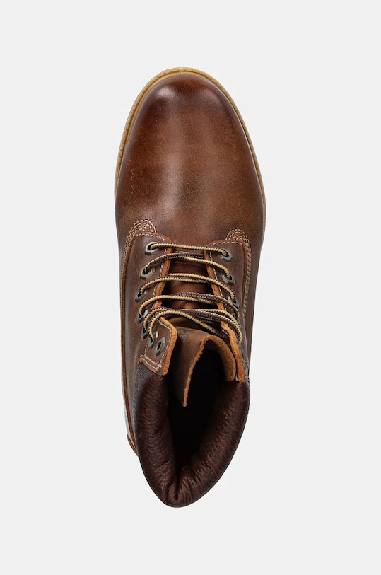 Мужские ботинки Timberland Premium кожаные средней высоты, коричневый — фото 4