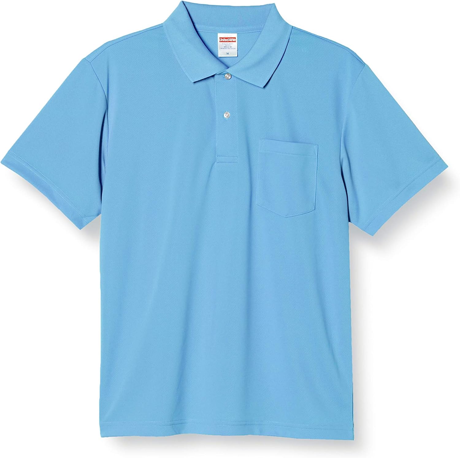 

Мужская поло-рубашка United Athletic 591201 из ткани Dry плотностью 4,1 унции с карманами, синий/бирюзовый