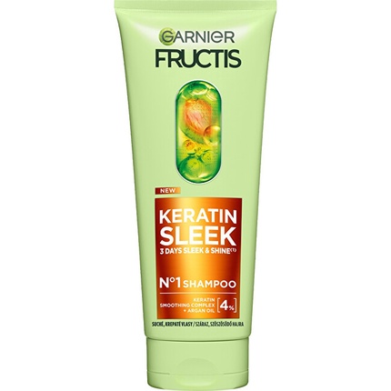 

Fructis Keratin Sleek Шампунь для сухих и вьющихся волос - 200 мл Garnier