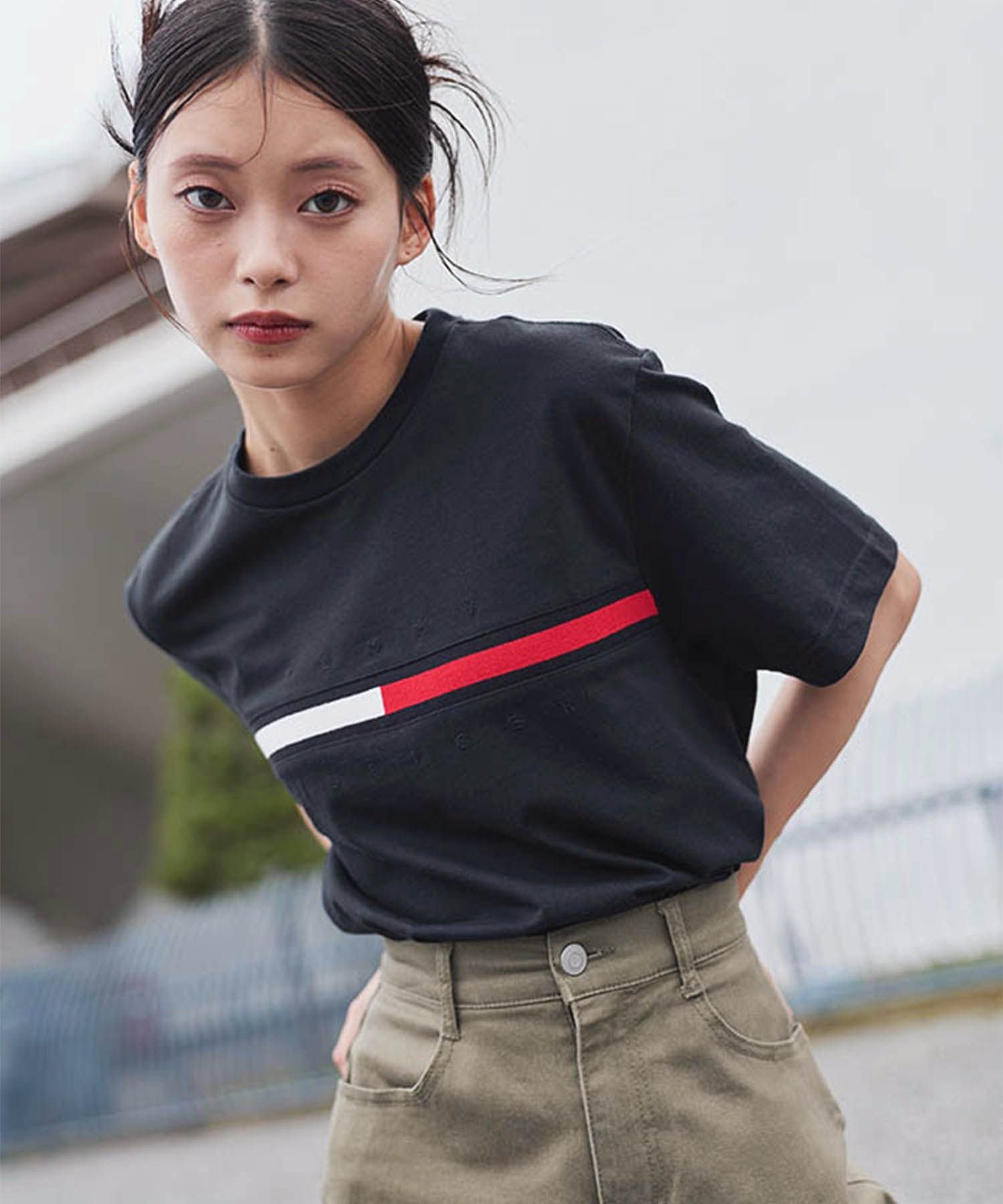 Футболка с логотипом TOMMY HILFIGER / TINO TEE, Blue 475