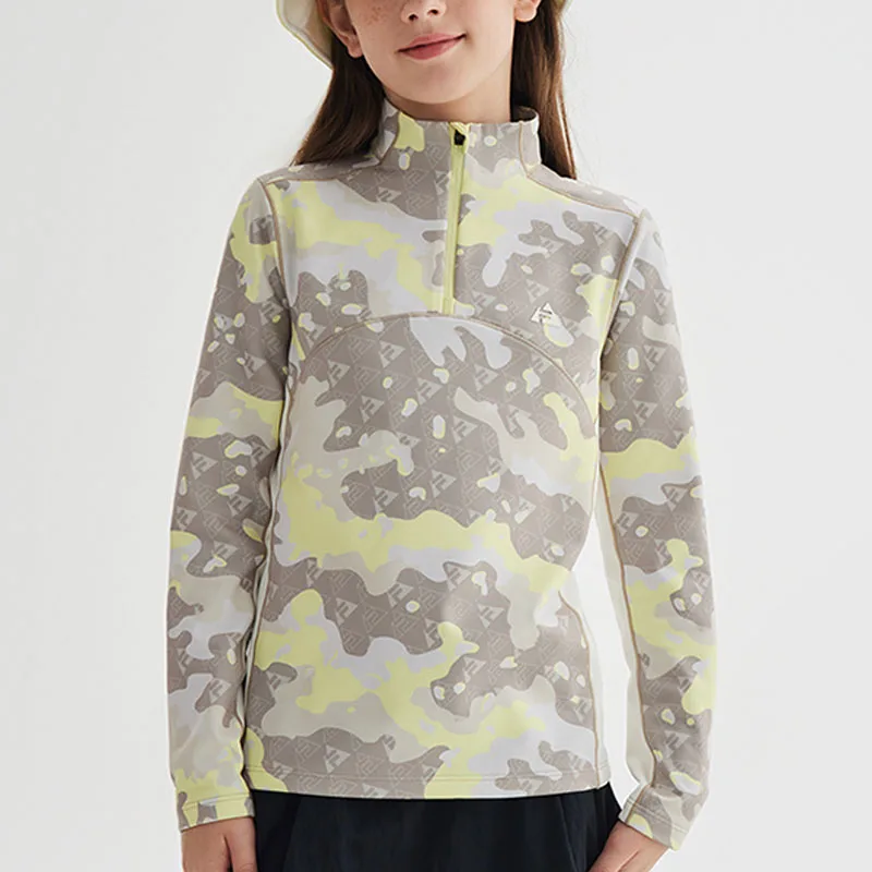 Футболка с воротником-стойкой для школьников FILA KIDS, All Over Print — фото 4