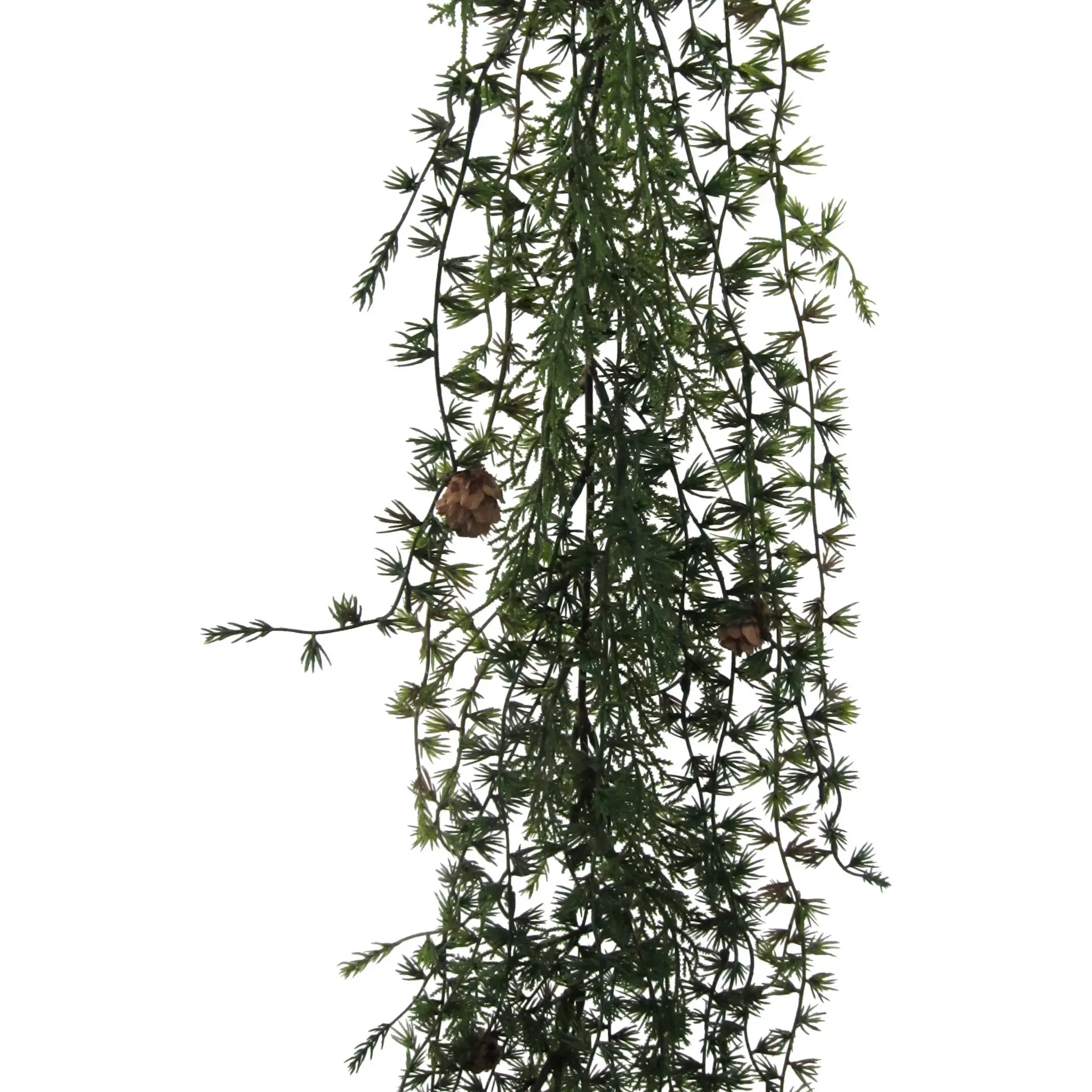 

Creativ green Зимнее искусственное растение "Новогодние украшения, Рождественская гирлянда", гирлянда с шишками, длина 190 см, зеленый