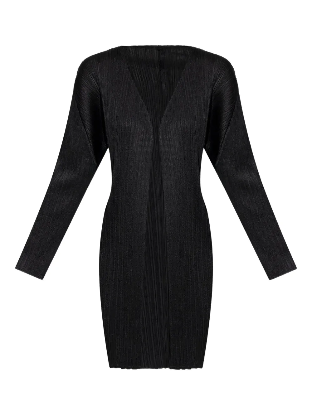 

Плиссированное пальто с длинными рукавами Pleats Please Issey Miyake, черный