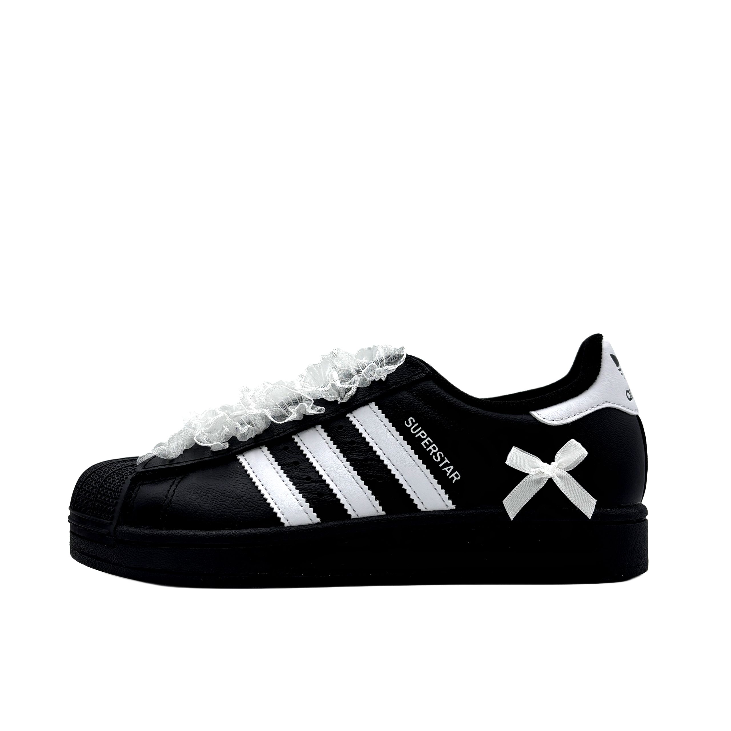 

Superstar 2 Slip Resistant Low top детские скейтборд кроссовки подростки Adidas Originals, черный/белый