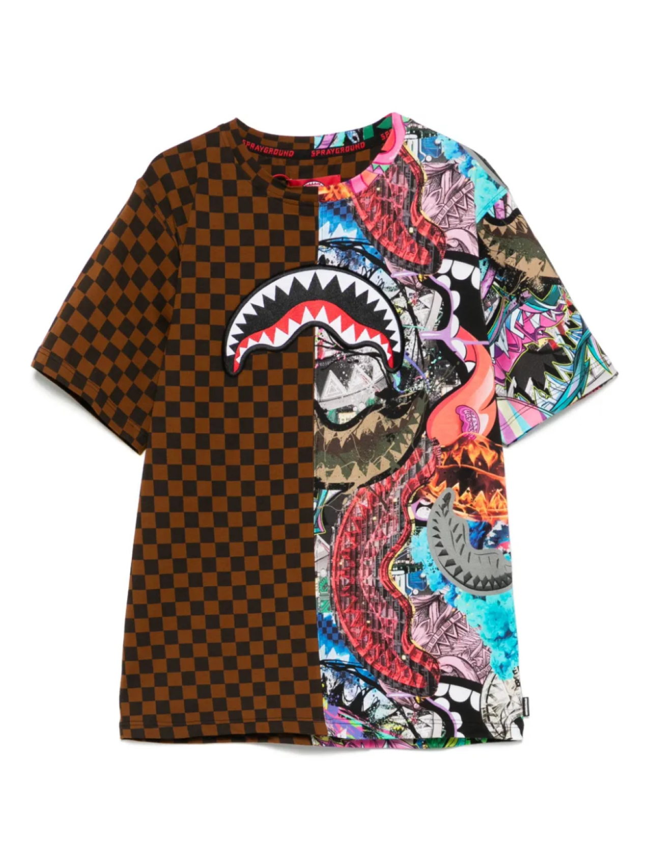 

Sprayground kid футболка All The Sharks Split, коричневый