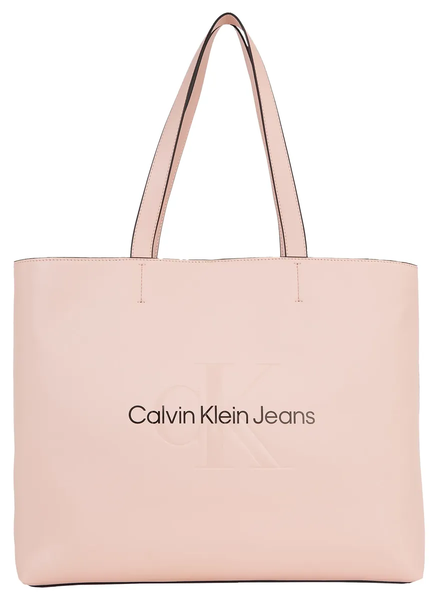 

Сумка-шоппер Calvin Klein Jeans "SCULPTED SLIM TOTE34 MONO", с просторным основным отделением, женская сумка, женская сумка с ручкой, цвет Pale Conch