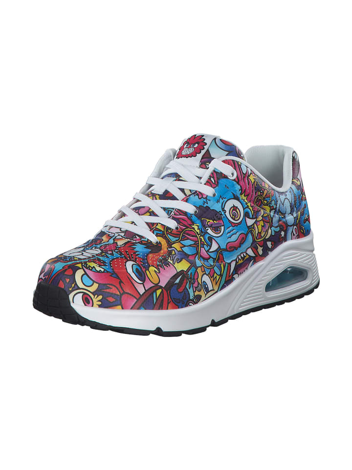 Кроссовки на шнуровке Skechers, красочный