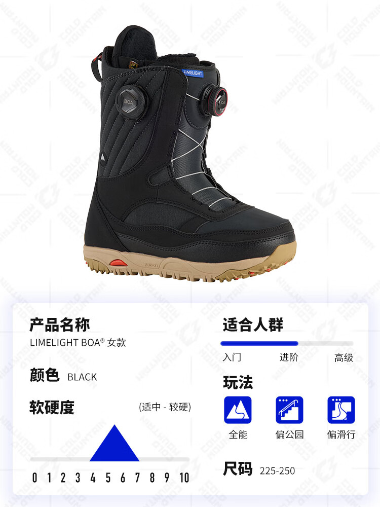 

Burton Горнолыжные ботинки lengshan, сноуборд-ботинки step on, удобные скоростные ботинки для фрирайда, мужские и женские модели 2526 новинка, 25/26, limelight boa-classic black, женский размер 36,5 (230 мм)