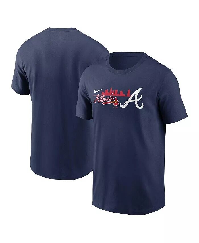 

Мужская темно-синяя футболка Atlanta Braves Local Team Skyline Nike, синий