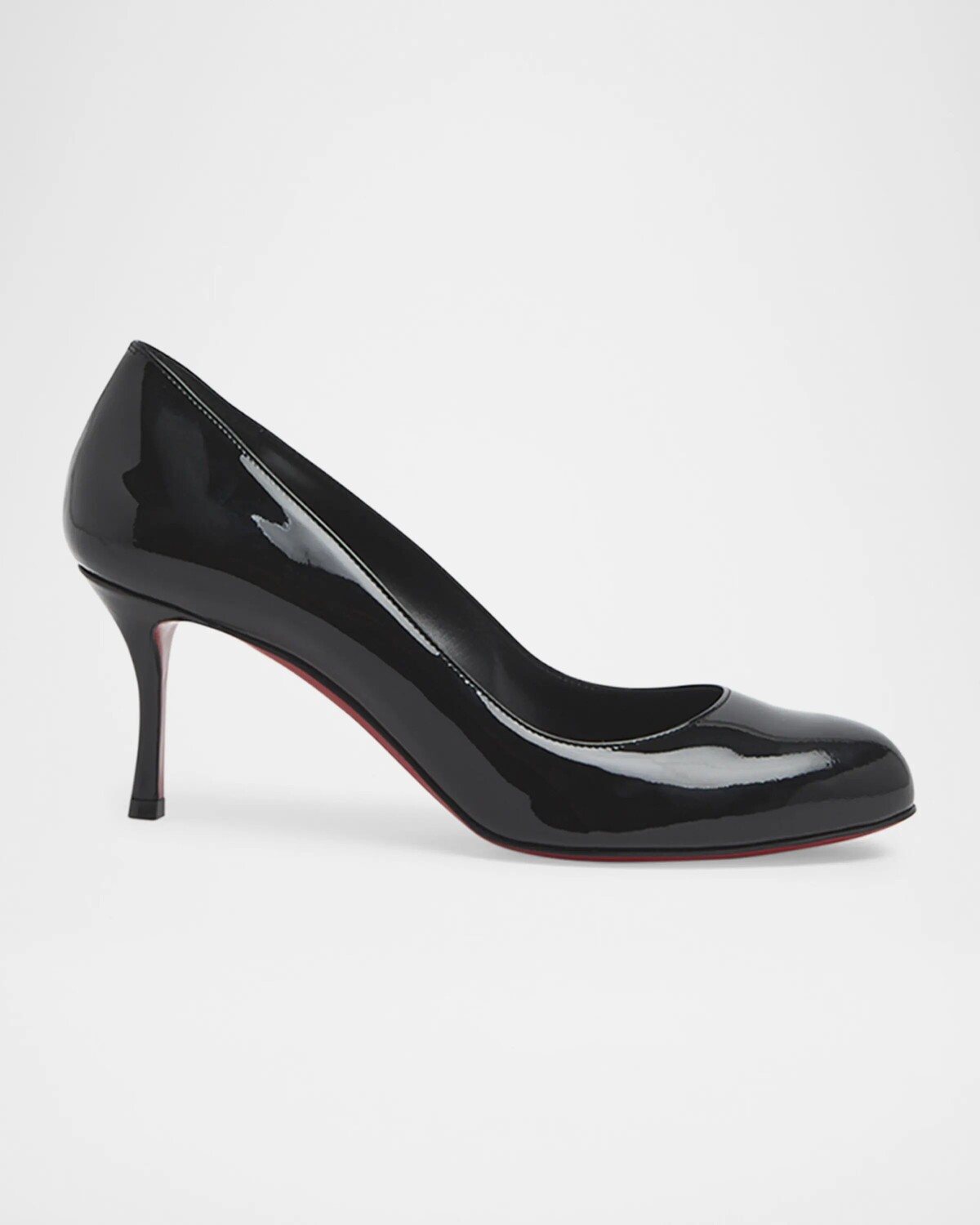 Туфли Dolly с лакированной красной подошвой Christian Louboutin, черный