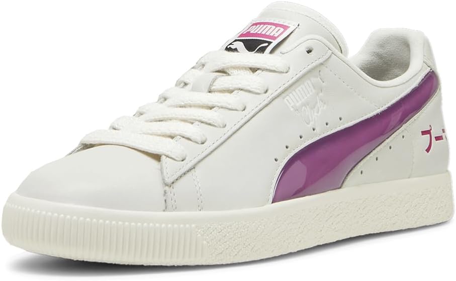 Мужские кроссовки PUMA Clyde Tokyo с шнуровкой - повседневные, off white, слоновая кость — фото 2