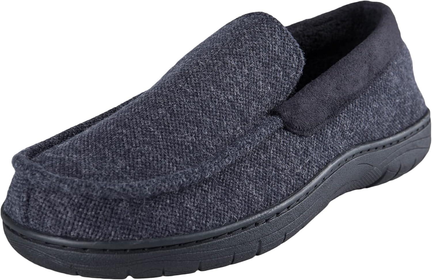 

Мужские домашние тапочки Haggar с закрытой пяткой и пеной с эффектом памяти, с венетянским дизайном, подошва для дома и улицы, темно-синий