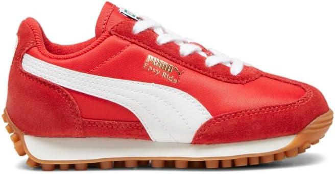 

Кроссовки PUMA Easy Rider для детей (маленькие дети), унисекс, белый/красный