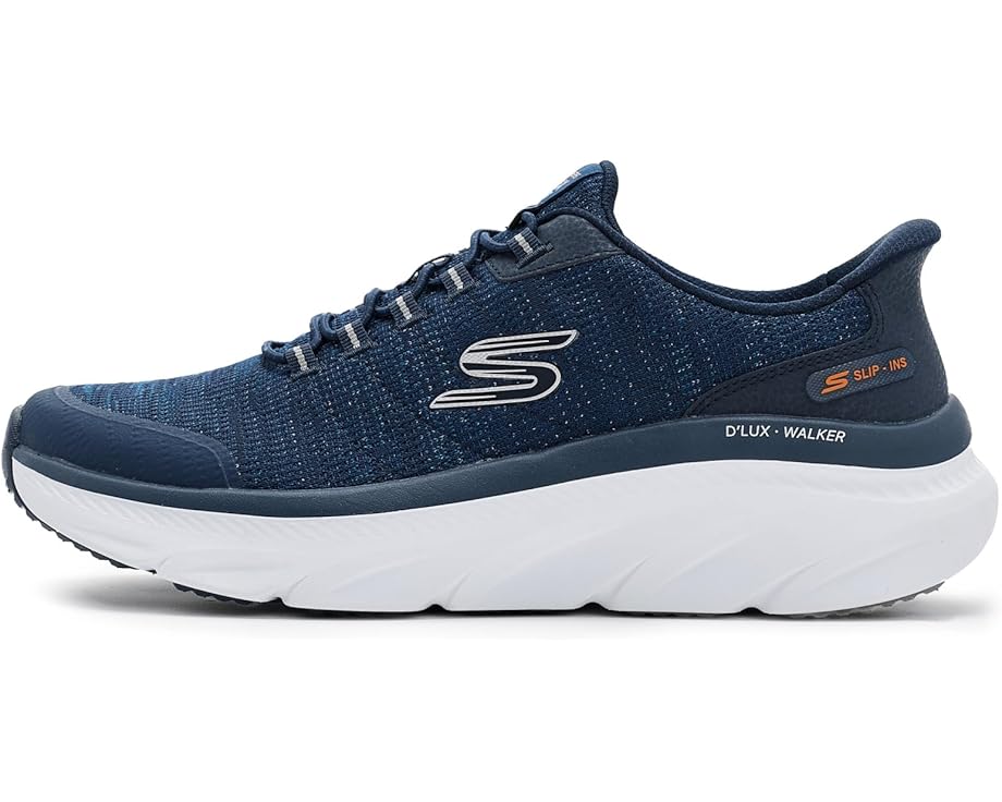 Мужские кроссовки SKECHERS D'Lux Walker 3.0 Drevven Hands Free Slip-In, Navy — фото 4