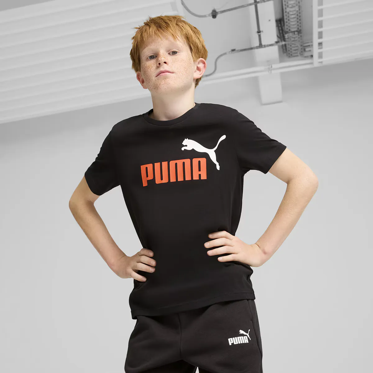 

Футболка детская Puma Ess+ 2 Col Logo Tee B, красный