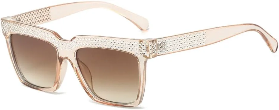 

Солнцезащитные очки MUTYNE Diamond Oversized для женщин, модные квадратные солнцезащитные очки, роскошные очки для отдыха на природе и вечеринок, Champagne