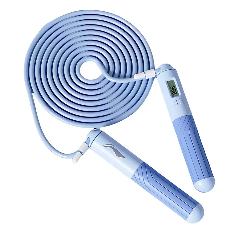 

Скакалка PVC веревка ABS ручки для учеников длина шнура 2,8 м LINING, синий