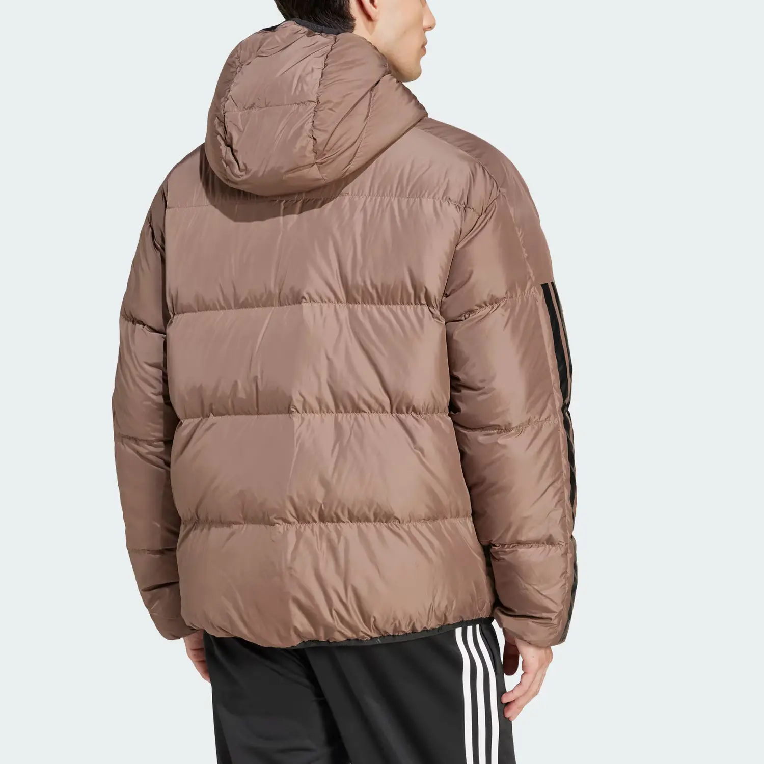 Мужская реверсивная пуховая куртка Cold.Rdy FW24 WIND.RDY Stratum Dark Earthy Brown Adidas — фото 4