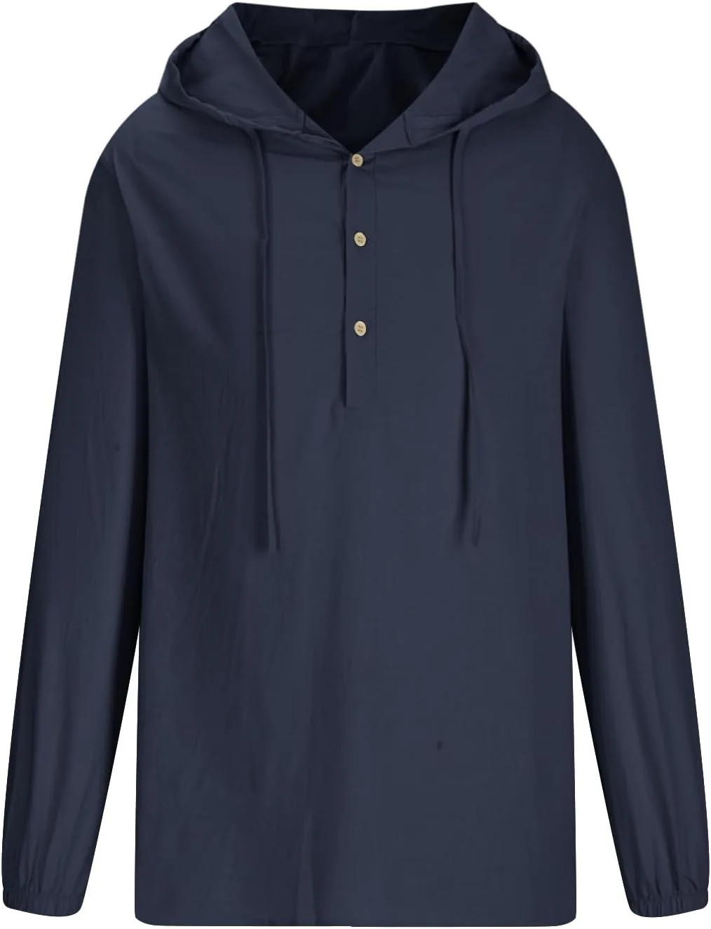 

Толстовка с капюшоном для мужчин, хлопок-лен, длинный рукав