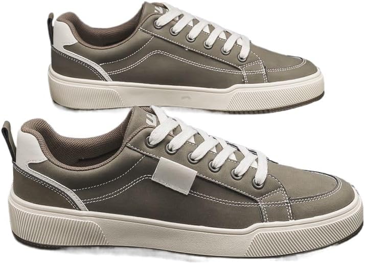 

Мужские повседневные кроссовки Оксфорд для бизнеса, дышащие, для прогулок и тенниса, на шнуровке, удобные Generic, коричневый