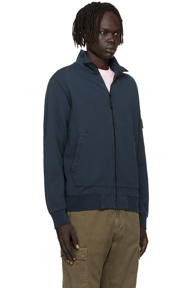 Stone Island Куртка из органического хлопка, темно-синяя, модель 6100063 — фото 2