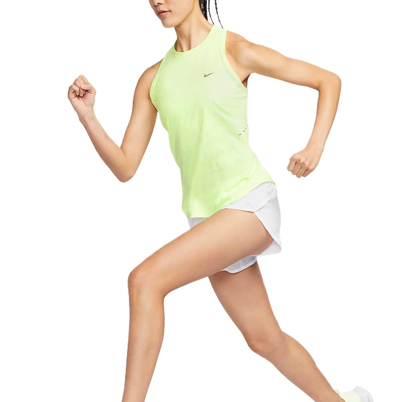 Женская майка для бега Swift Dri FIT Nike, желтый — фото 4