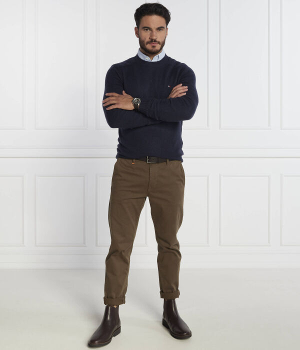 Джемпер мужской Tommy Hilfiger из мериносовой шерсти, синий — фото 2