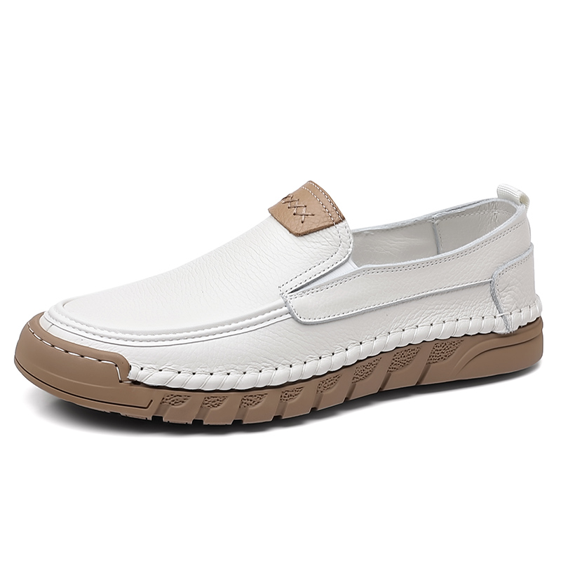 

Повседневные кожаные туфли мужские с низким верхом KACHILANG, White