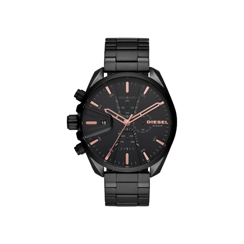 

DIESEL Часы Wrist Watch Quartz Movement Stainless Steel Strap 48mm Black Dial Men's Watch, Black Dial