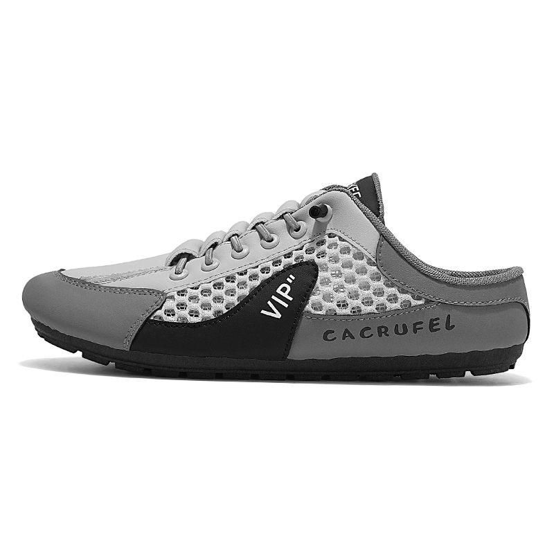 

Мужские тапочки с закрытым носком и противоскользящей подошвой ZULISHI, серый