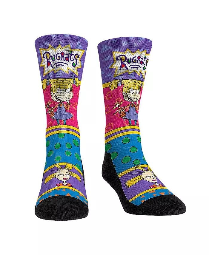 

Мужские и женские носки Rugrats Angelica Showtime Crew Socks Rock 'Em, черный